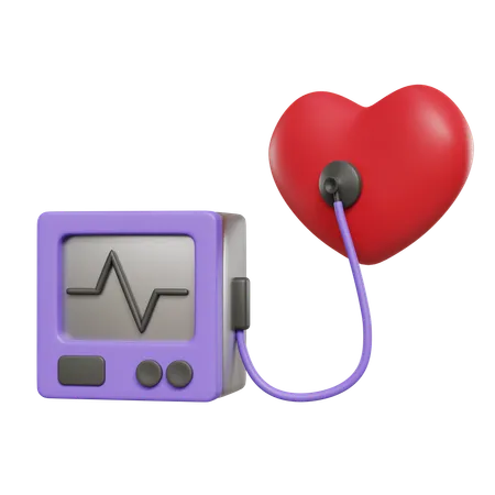 Ecg Machine  3D Icon