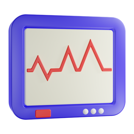 Ecg Machine  3D Icon