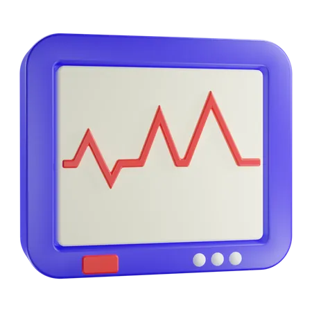 Ecg Machine  3D Icon