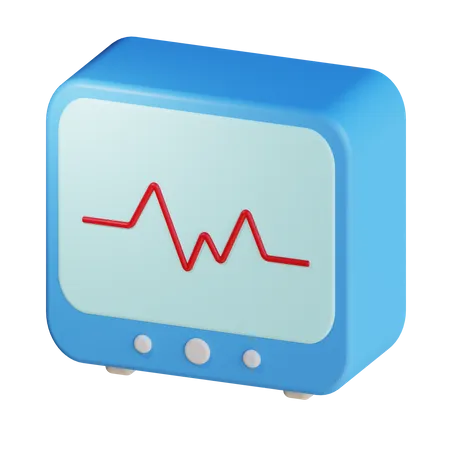 Ecg Machine  3D Icon