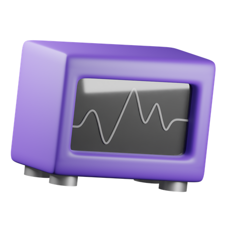 Ecg Machine  3D Icon