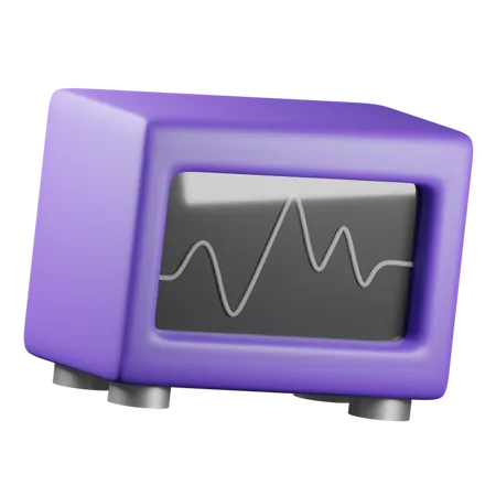 Ecg Machine  3D Icon