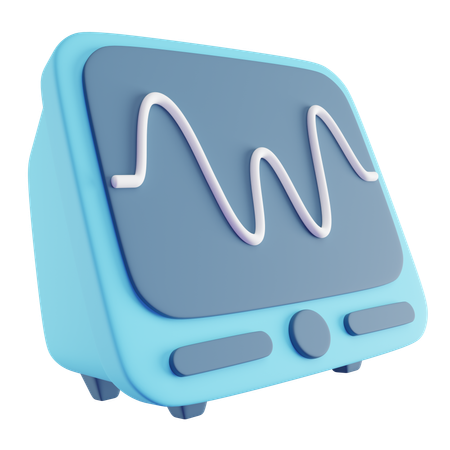 Ecg Machine  3D Icon