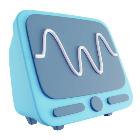 Ecg Machine  3D Icon