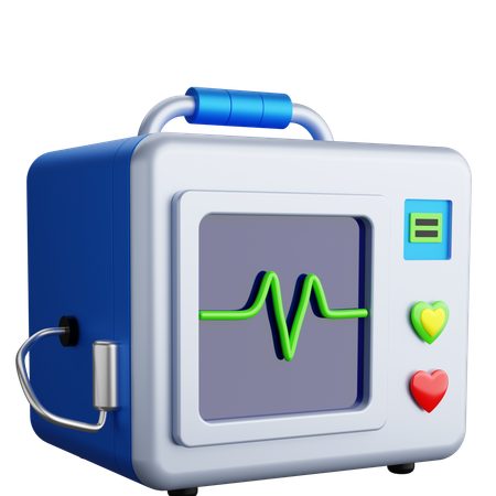 ECG Machine  3D Icon