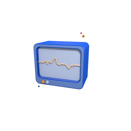 Ecg Monitor  3D Icon