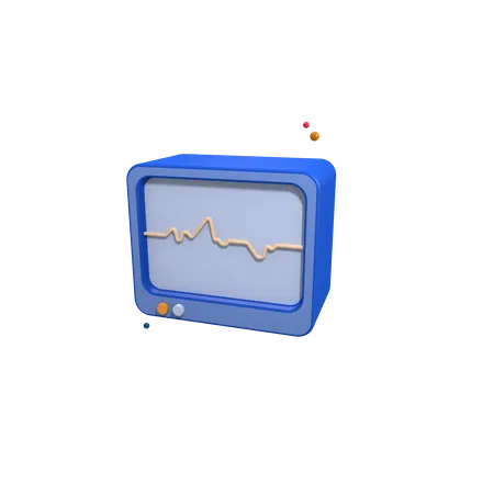 Ecg Monitor  3D Icon