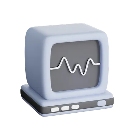 Ecg Monitor  3D Icon