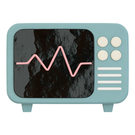 Ecg Monitor  3D Icon