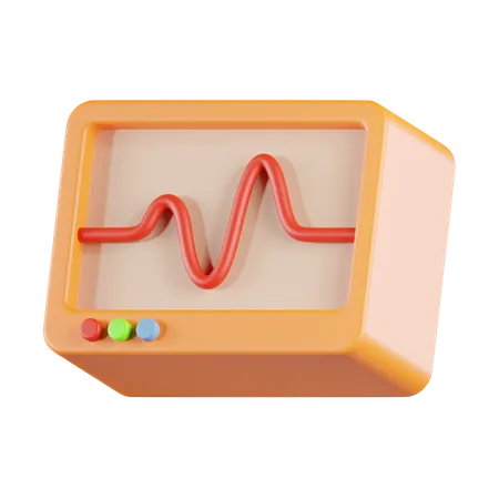 ECG Monitor  3D Icon