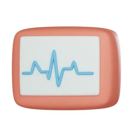 Ecg Monitor  3D Icon