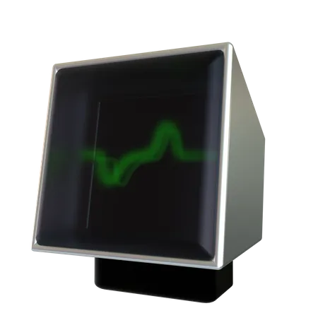 Ecg Monitor  3D Icon