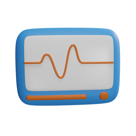 ECG Monitor  3D Icon