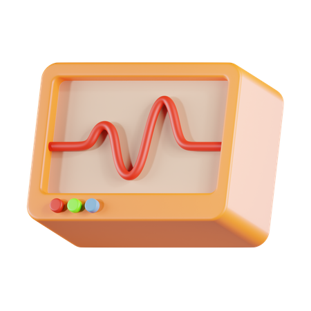 ECG Monitor  3D Icon