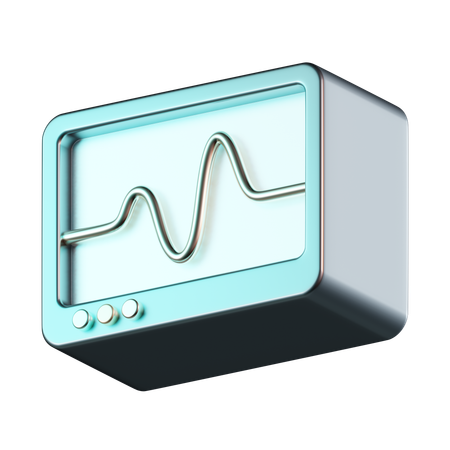 ECG Monitor  3D Icon