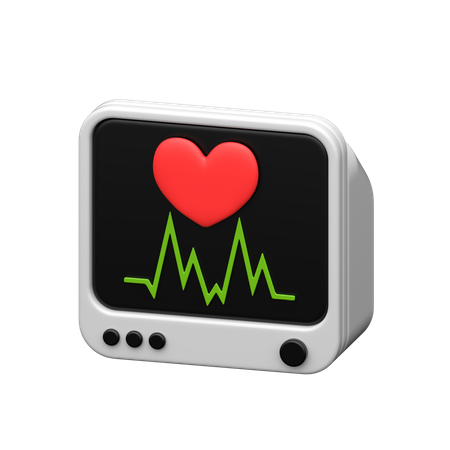 ECG Monitor  3D Icon