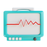 patient monitor emoji 3d