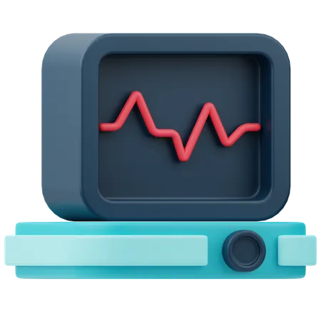 Ecg Monitor  3D Icon