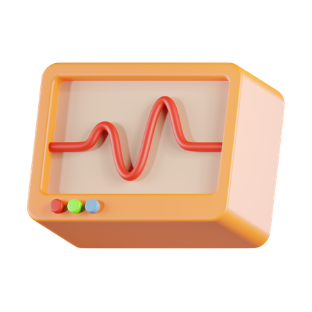 ECG Monitor  3D Icon