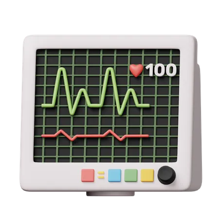 ECG 3 D Icons For Your All Of Your Design Needs 3D Icon