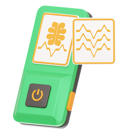 ECG Monitor Portable  3D Icon