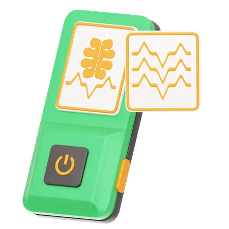 ECG Monitor Portable  3D Icon