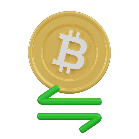 Échange de bitcoins  3D Icon