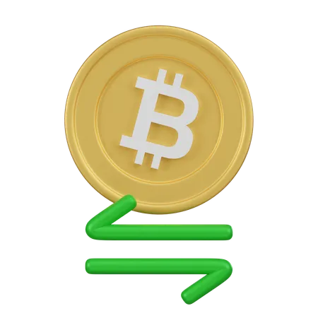 Échange de bitcoins  3D Icon