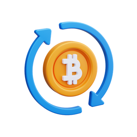 Échange de bitcoins  3D Icon