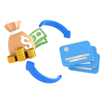 Échange de dollars  3D Icon