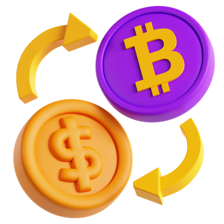 Échange de jetons  3D Icon