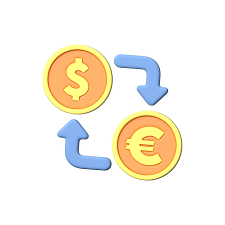 Échange de l'argent  3D Icon
