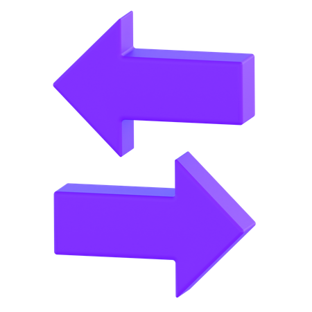 Échanger des flèches  3D Icon