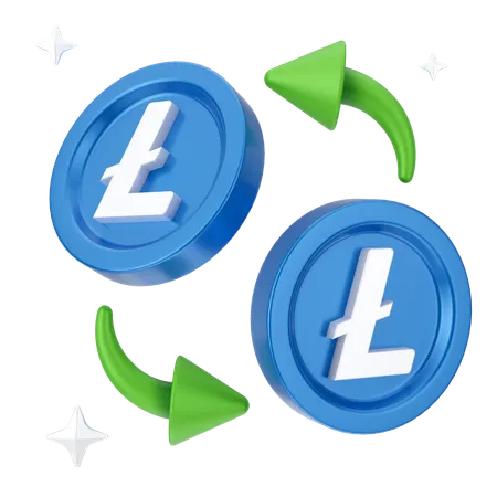 Échange de linecoin  3D Icon