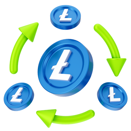 Échange de linecoin  3D Icon