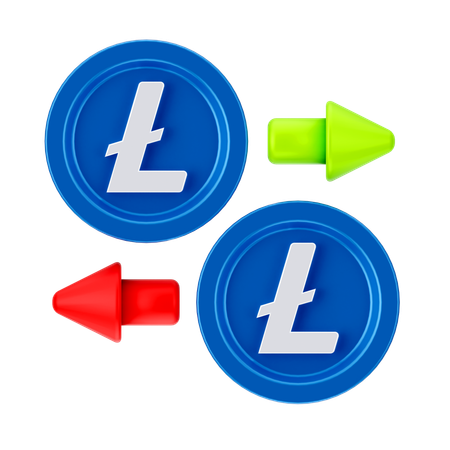 Échange de linecoin  3D Icon