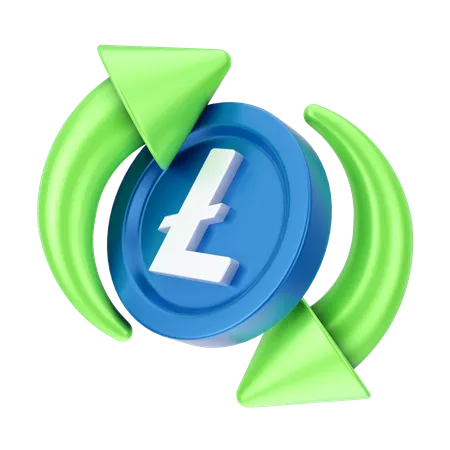 Échange de linecoin  3D Icon