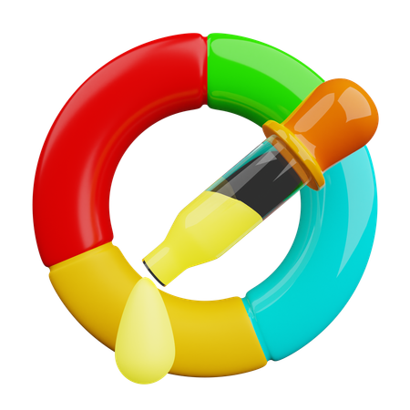 Échantillonnage de couleur  3D Icon