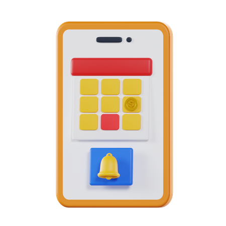 Calendrier de paiement  3D Icon