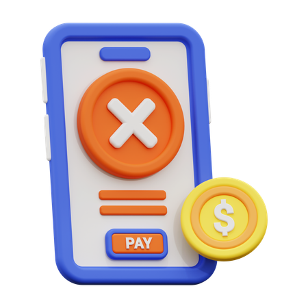 Paiement échoué  3D Icon