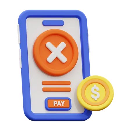 Paiement échoué  3D Icon