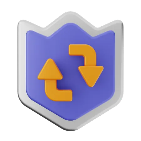 Echtzeit-Schildschutz  3D Icon