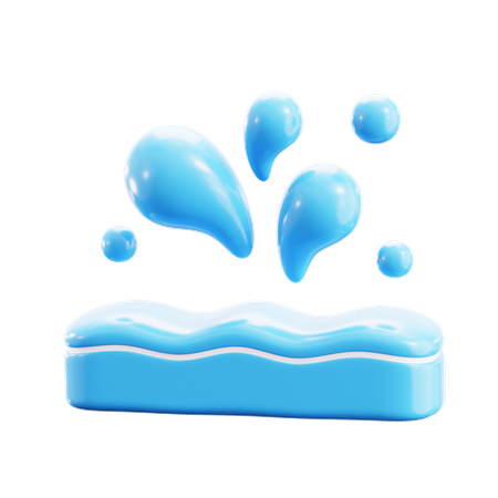 Éclaboussure d'eau  3D Icon