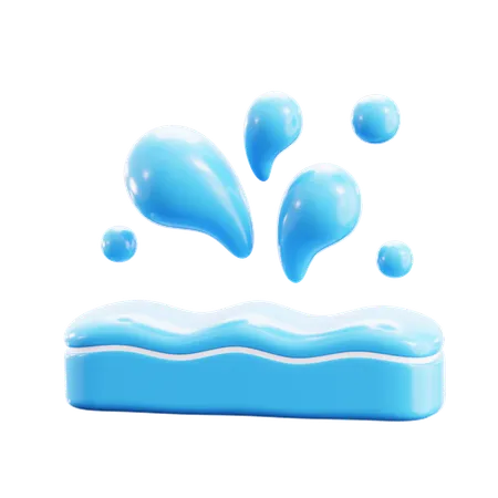 Éclaboussure d'eau  3D Icon