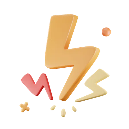 Éclair  3D Icon