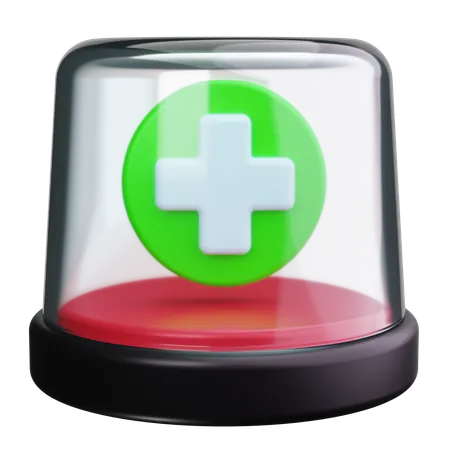 Lumière d'urgence  3D Icon