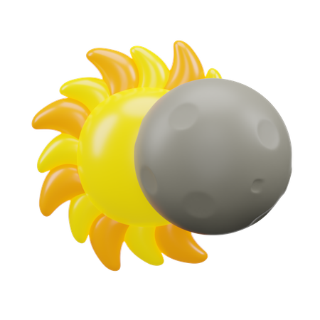 Eclipse lunar  3D Icon