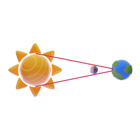 Éclipse de soleil  3D Icon