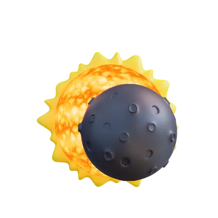 Éclipse solaire  3D Icon