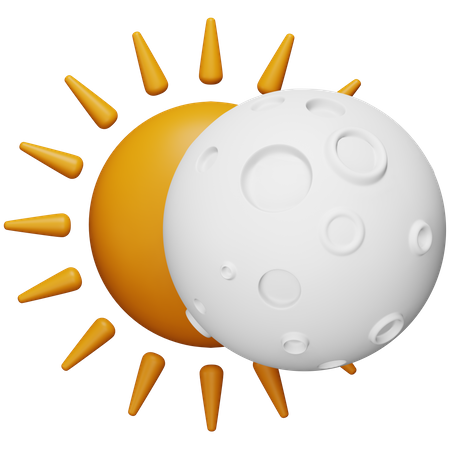 Eclipse solar  3D Icon